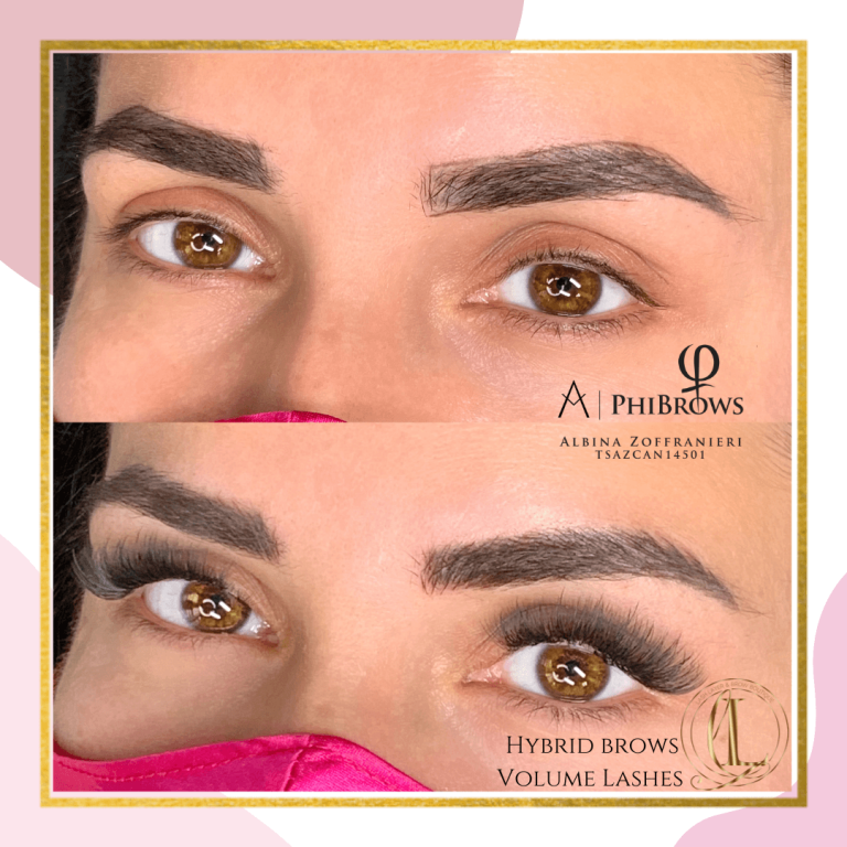 Before & After of Volume Lash extensions